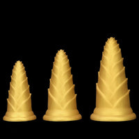 5.7in 7.08in 8.46in Bamboo Shoots Penis Anal Plug For Fisting Dildo Sex Toy