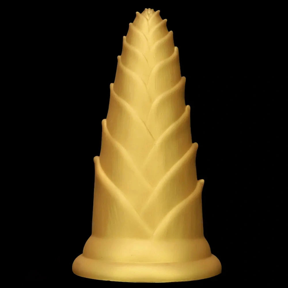 5.7in 7.08in 8.46in Bamboo Shoots Penis Anal Plug For Fisting Dildo Sex Toy