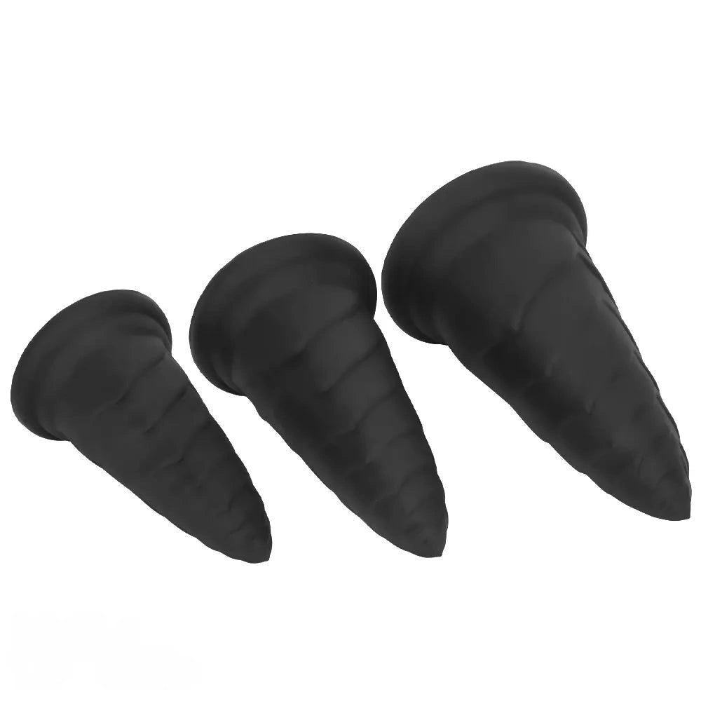 5.7in 7.08in 8.46in Bamboo Shoots Penis Anal Plug For Fisting Dildo Sex Toy