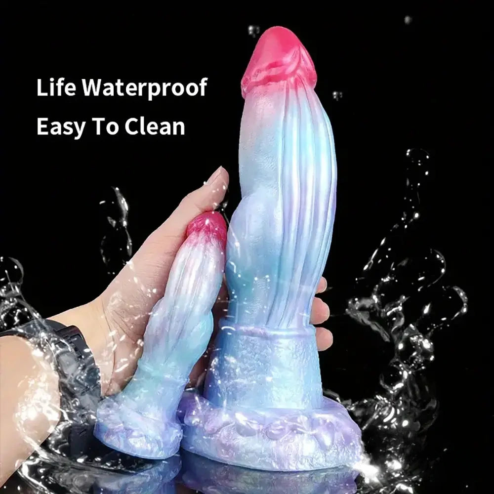 5.7in 7.79in 9.96in Dragon Soft Silicone Monster Dildo With Big Knot
