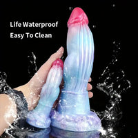 5.7in 7.79in 9.96in Dragon Soft Silicone Monster Dildo With Big Knot