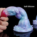 5.7in 7.79in 9.96in Dragon Soft Silicone Monster Dildo With Big Knot