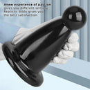 5.7in 7.87in Black PVC Thick Butt Plug Dildo For Women Sexual Adult Toy