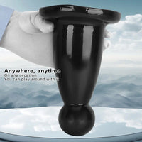 5.7in 7.87in Black PVC Thick Butt Plug Dildo For Women Sexual Adult Toy