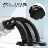 5.7in 7.87in Black PVC Thick Butt Plug Dildo For Women Sexual Adult Toy