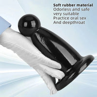 5.7in 7.87in Black PVC Thick Butt Plug Dildo For Women Sexual Adult Toy