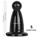 5.7in 7.87in Black PVC Thick Butt Plug Dildo For Women Sexual Adult Toy