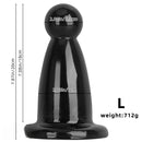 5.7in 7.87in Black PVC Thick Butt Plug Dildo For Women Sexual Adult Toy