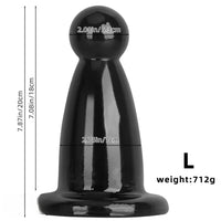 5.7in 7.87in Black PVC Thick Butt Plug Dildo For Women Sexual Adult Toy