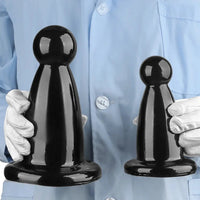 5.7in 7.87in Black PVC Thick Butt Plug Dildo For Women Sexual Adult Toy