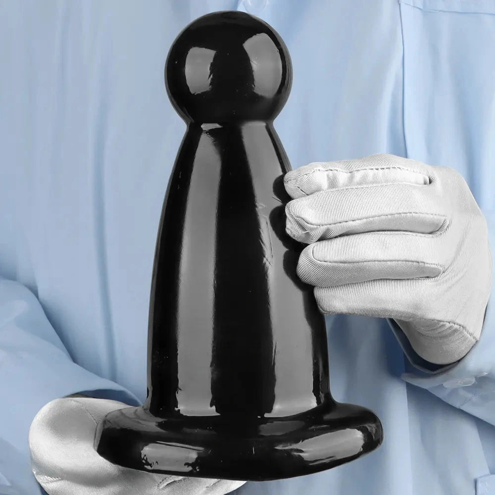5.7in 7.87in Black PVC Thick Butt Plug Dildo For Women Sexual Adult Toy