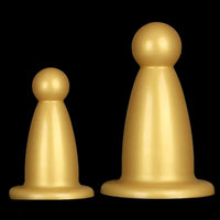 5.7in 7.87in Golden Silicone Soft Thick Butt Plug Dildo For Women Sexual