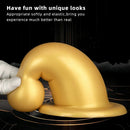 5.7in 7.87in Golden Silicone Soft Thick Butt Plug Dildo For Women Sexual