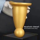 5.7in 7.87in Golden Silicone Soft Thick Butt Plug Dildo For Women Sexual