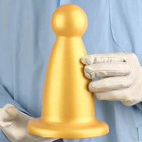 5.7in 7.87in Golden Silicone Soft Thick Butt Plug Dildo For Women Sexual
