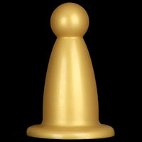 5.7in 7.87in Golden Silicone Soft Thick Butt Plug Dildo For Women Sexual