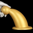 5.7in 7.87in Golden Silicone Soft Thick Butt Plug Dildo For Women Sexual