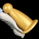 5.7in 7.87in Golden Silicone Soft Thick Butt Plug Dildo For Women Sexual