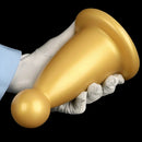 5.7in 7.87in Golden Silicone Soft Thick Butt Plug Dildo For Women Sexual