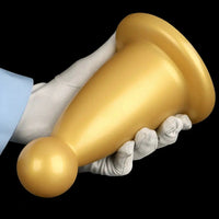 5.7in 7.87in Golden Silicone Soft Thick Butt Plug Dildo For Women Sexual