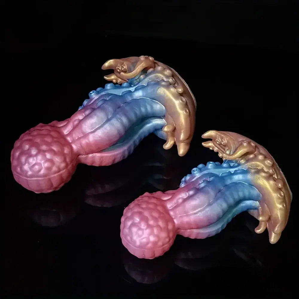 5.7in 7.87in Tentacle Octopus Silicone Soft Dildo For Women G Spot