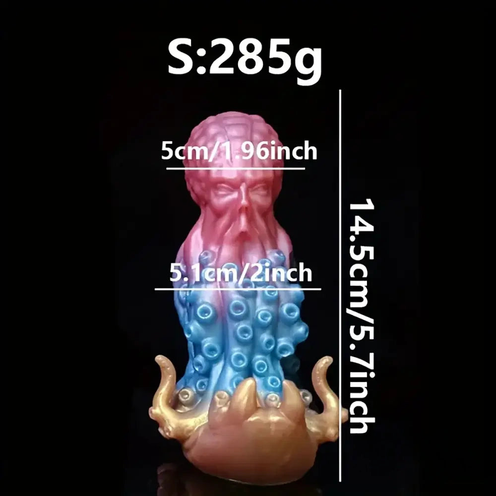 5.7in 7.87in Tentacle Octopus Silicone Soft Dildo For Women G Spot