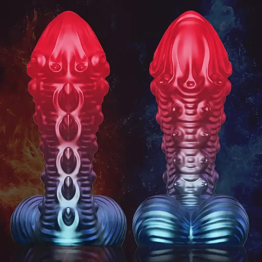 5.7in 7in Monster Fantasy Dildo Tentacle Spiked Cock Silicone Sex Toy