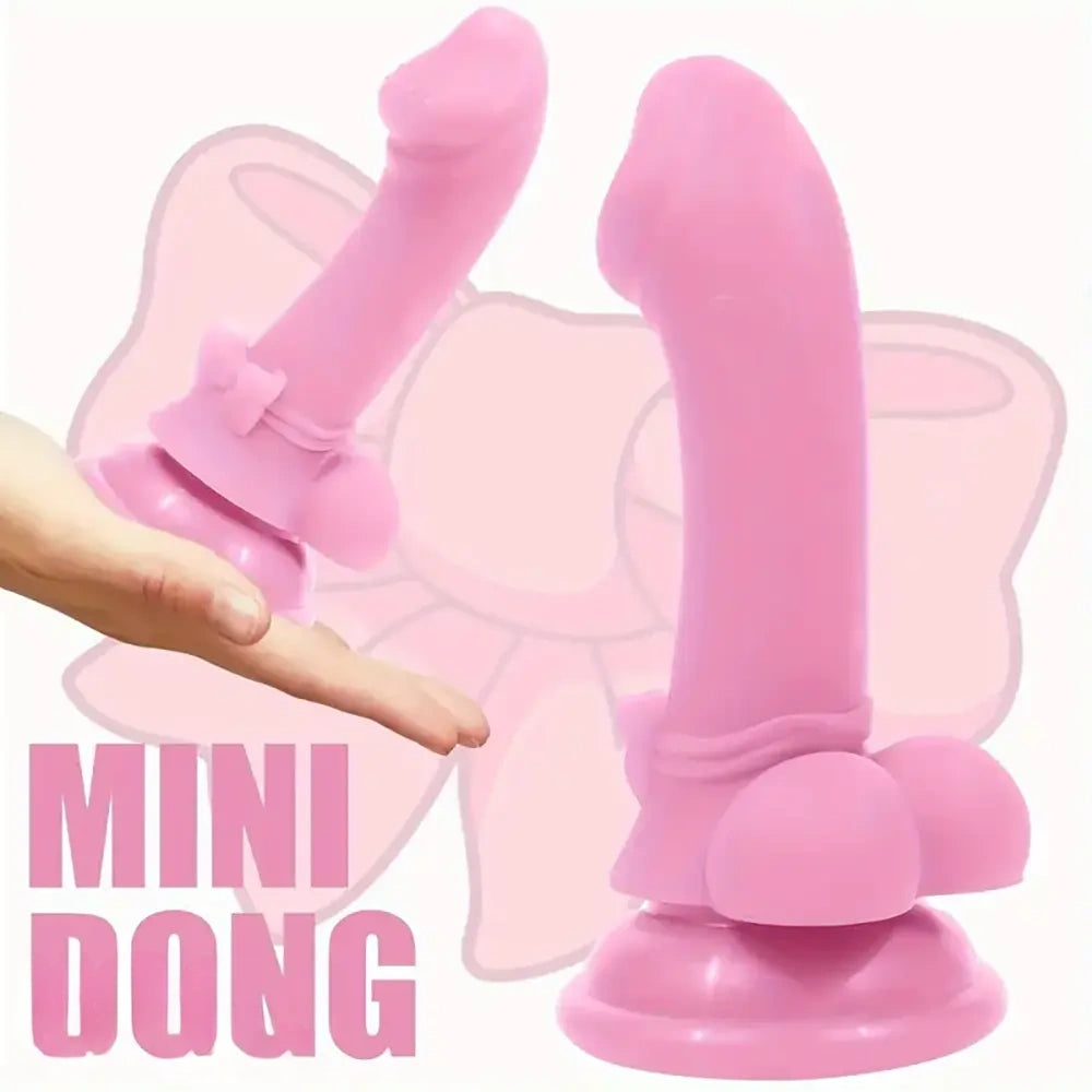 5.7in 8.07in 2pcs Realistic Curved Silicone Dildos For G Spot Sex Toy
