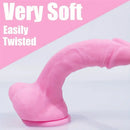 5.7in 8.07in 2pcs Realistic Curved Silicone Dildos For G Spot Sex Toy