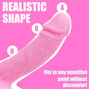 5.7in 8.07in 2pcs Realistic Curved Silicone Dildos For G Spot Sex Toy