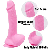 5.7in 8.07in 2pcs Realistic Curved Silicone Dildos For G Spot Sex Toy