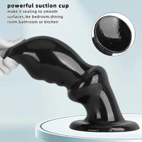5.7in 8.26in 10.62in Black PVC Sword Large Anal Dilation Training Dildo