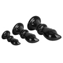 5.7in 8.26in 10.62in Black PVC Sword Large Anal Dilation Training Dildo