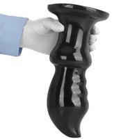 5.7in 8.26in 10.62in Black PVC Sword Large Anal Dilation Training Dildo