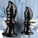 5.7in 8.26in 10.62in Black PVC Sword Large Anal Dilation Training Dildo
