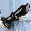 5.7in 8.26in 10.62in Black PVC Sword Large Anal Dilation Training Dildo