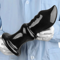 5.7in 8.26in 10.62in Black PVC Sword Large Anal Dilation Training Dildo
