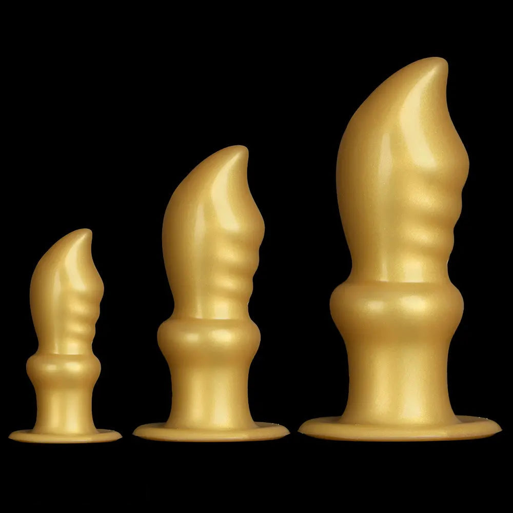 5.7in 8.26in 10.62in Liquid Silicone Sword Soft Anal Dilation Training Dildo