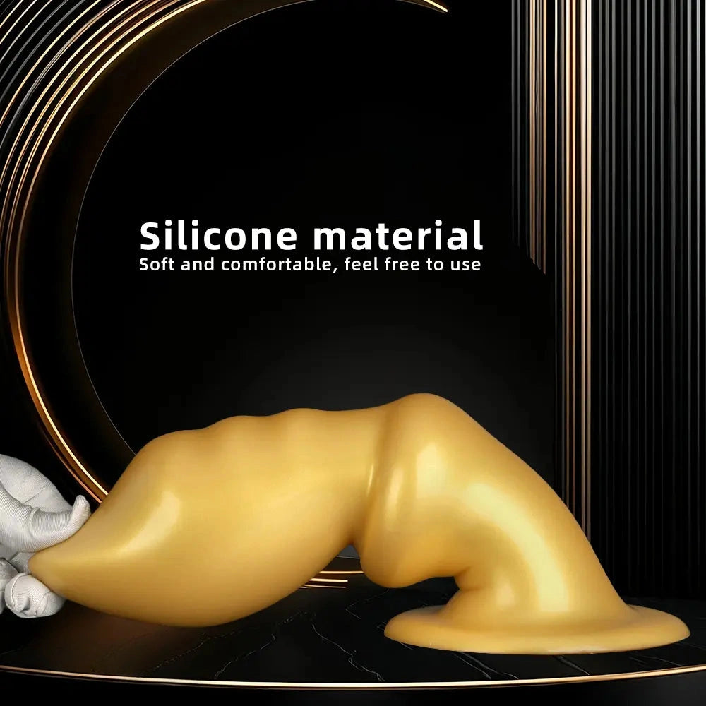 5.7in 8.26in 10.62in Liquid Silicone Sword Soft Anal Dilation Training Dildo