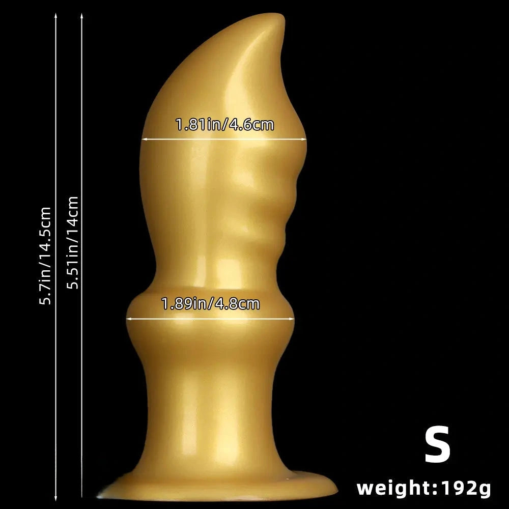 5.7in 8.26in 10.62in Liquid Silicone Sword Soft Anal Dilation Training Dildo