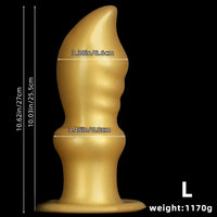 5.7in 8.26in 10.62in Liquid Silicone Sword Soft Anal Dilation Training Dildo