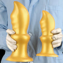 5.7in 8.26in 10.62in Liquid Silicone Sword Soft Anal Dilation Training Dildo