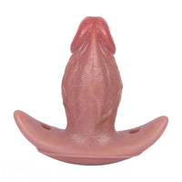 5.7in Male Using 10 Frequency Vibration Role Play Dildo Tail Butt Plug