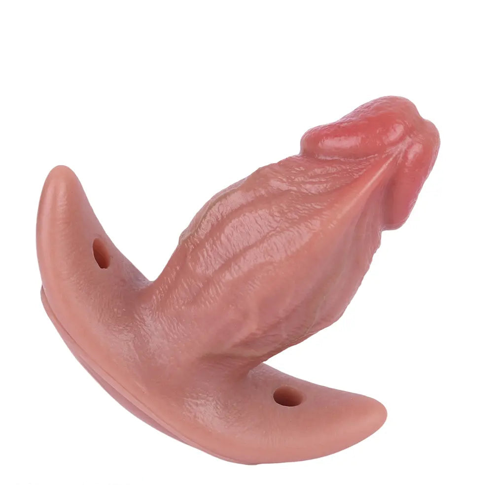 5.7in Male Using 10 Frequency Vibration Role Play Dildo Tail Butt Plug