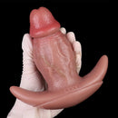 5.7in Male Using 10 Frequency Vibration Role Play Dildo Tail Butt Plug