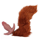 5.7in Male Using 10 Frequency Vibration Role Play Dildo Tail Butt Plug