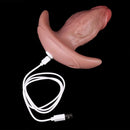 5.7in Male Using 10 Frequency Vibration Role Play Dildo Tail Butt Plug