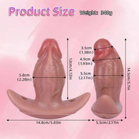 5.7in Male Using 10 Frequency Vibration Role Play Dildo Tail Butt Plug