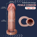 5.7in Pleasure Dildo Sleeve For Penis Thickening Physical Extension Delay
