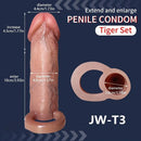 5.7in Pleasure Dildo Sleeve For Penis Thickening Physical Extension Delay